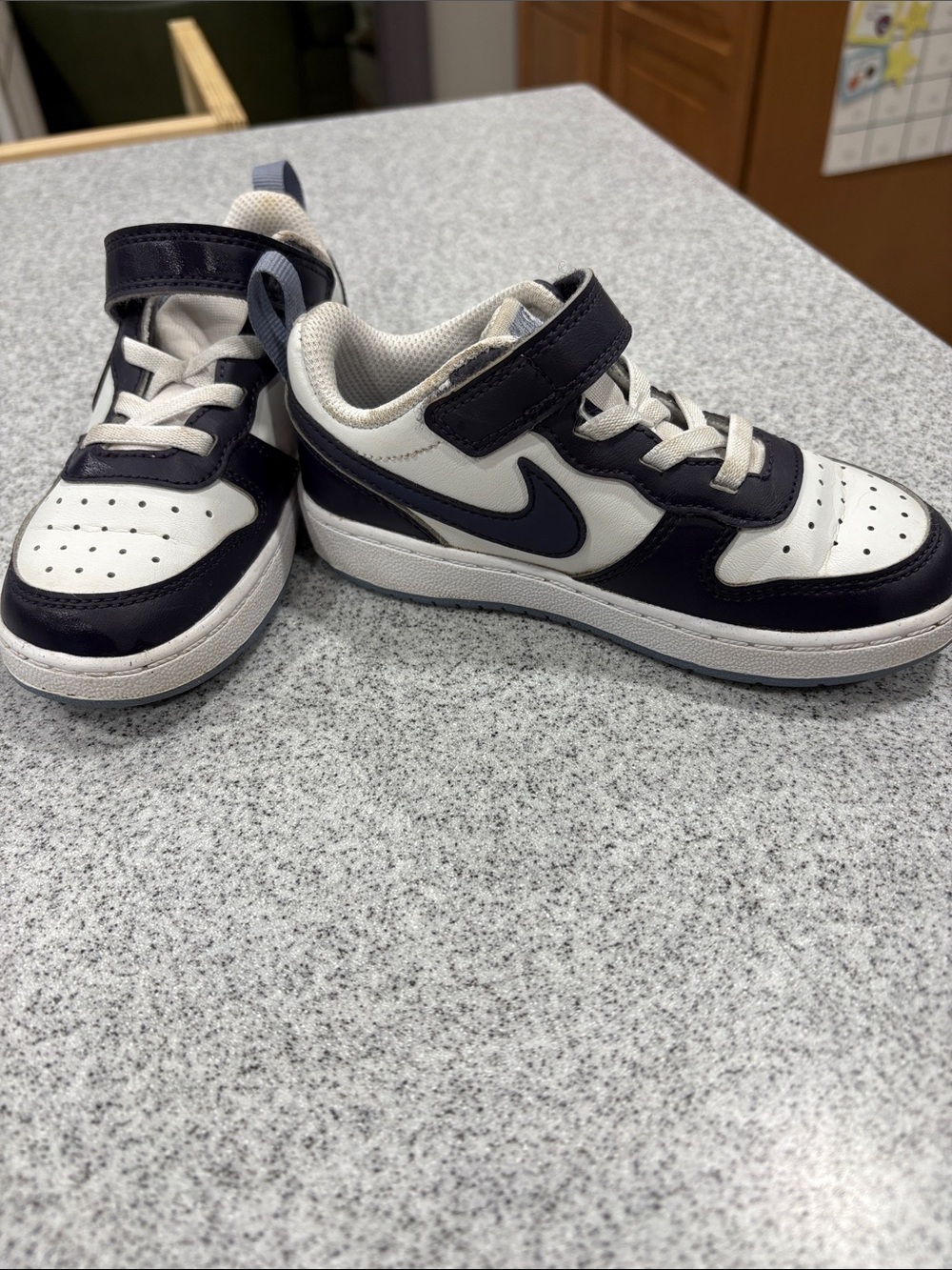 Nike Kids Black and White Low-Top Sneakers